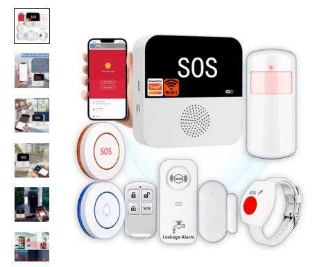 Smarsecur WiFi Tuya Smart Alarm System – Anti-Theft Intrusion Detection & Home Emergency SOS Security Kit