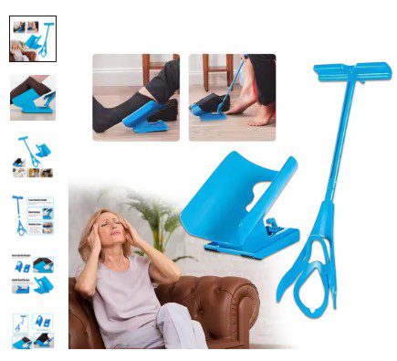 Sock Aid Helper Tool – Flexible Sock Slider Device for Easy Sock Wearing